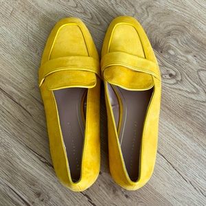 Zara Trafaluc Mustard Flat Loafers